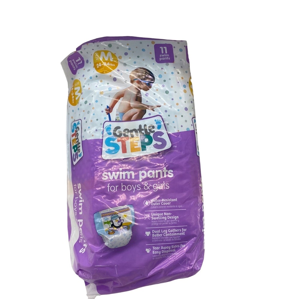 Gentle Steps Swim Pants for‎ Boys & Girls Size M 24-34lbs